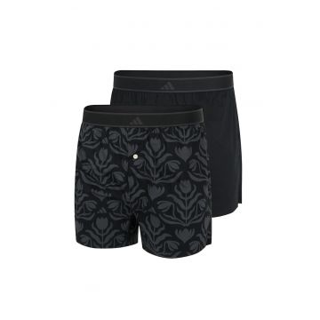 Set de boxeri cu logo - 2 perechi - Negru/Gri