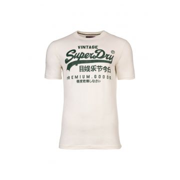SUPERDRY - Tricou de bumbac Classic - Alb
