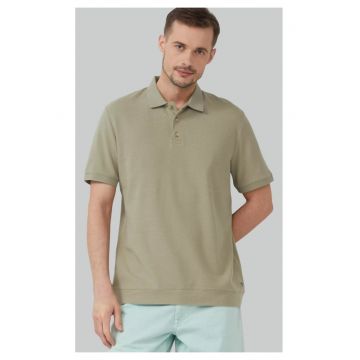Tricou polo regular fit - Verde masliniu