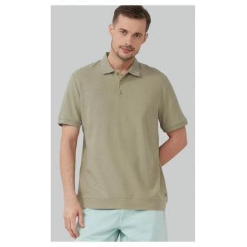 Tricou polo regular fit - Verde masliniu