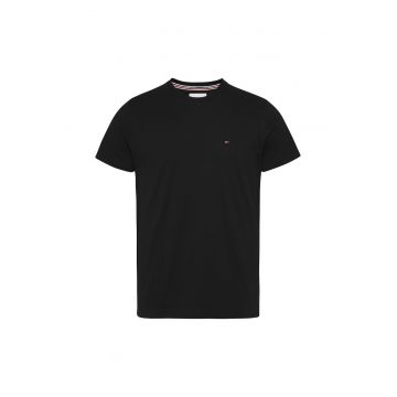 Tricou slim fit de bumbac - Negru