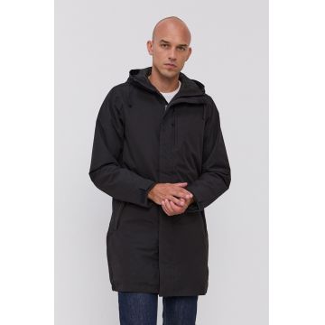 Helly Hansen geaca barbati, culoarea negru, de tranzitie