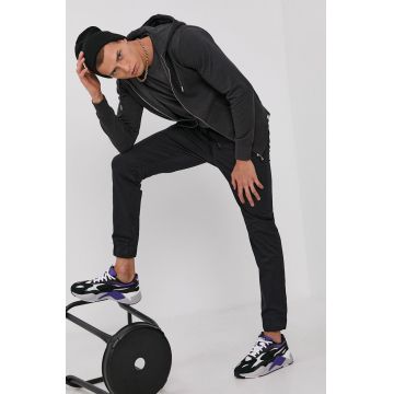 !SOLID Pantaloni bărbați, culoarea negru, jogger