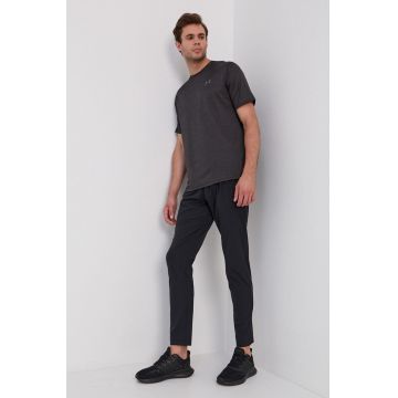 Under Armour tricou 1361426 bărbați, culoarea negru, material neted 1361426-600