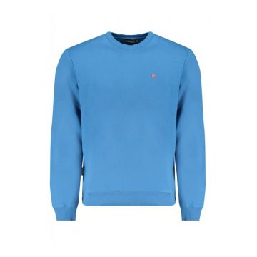 Bluza barbati cu logo - croiala Regular fit - decolteu la baza gatului - Albastru - Albastru