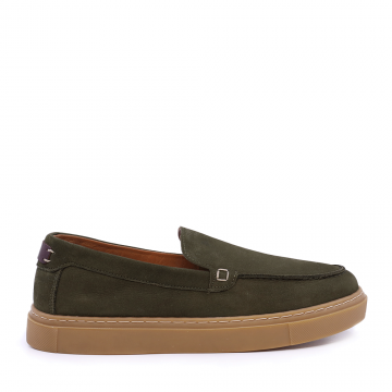 Mocasini bărbați Thezeus verzi din piele nabuck 2109BM18004V