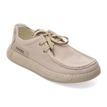 Mocasini GRYXX bej, 93662, din material textil