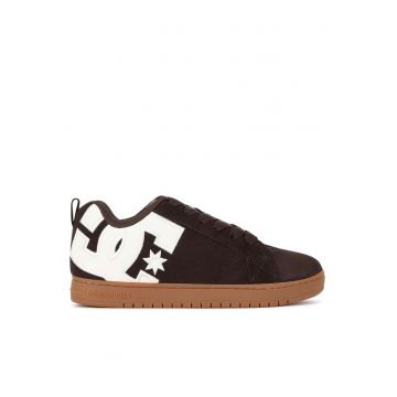 Pantofi barbati -  adidasi COURT GRAFFIK SE - piele naturala - maro -