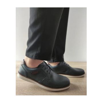 Pantofi Casual Perforati Barbati  B2306-14 Bleumarin - Albastru - Albastru