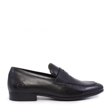 Pantofi loafers bărbați Benvenuti negri din piele 2169BM6300N