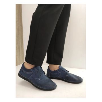 Pantofi Perforati Barbati  138 Albastri - Albastru - Albastru