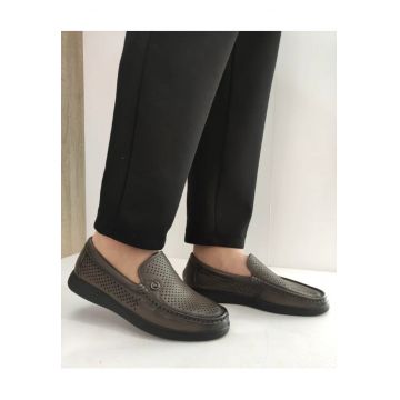 Pantofi Perforati Barbati  891-L008 Grey - Gri - Gri