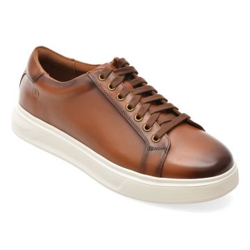 Pantofi sport CLARKS maro, GOSWELL TIE, din piele naturala