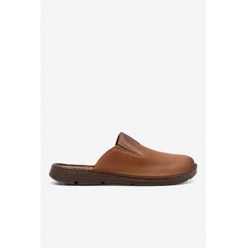 Papuci barbati  5905588570448 - Piele naturala - Maro - Maro