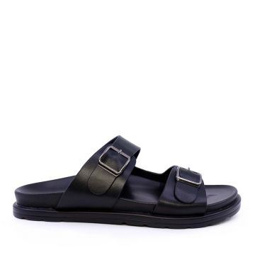 Saboți bărbați Thezeus negri din piele 2349BST22196N