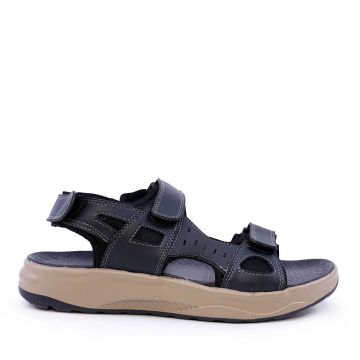 Sandale tip trekking bărbați Thezeus bleumarin  din piele 2349BS24033BL