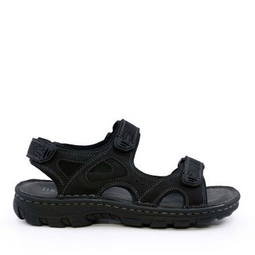 Sandale tip trekking bărbați Thezeus negre din piele nabuck 2349BS33449N