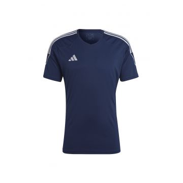 Tricou sport barbati Tiro 23 - Adidas - Poliester - Albastru - Albastru