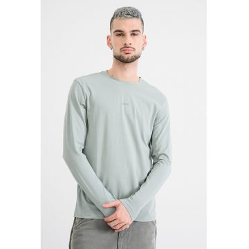 Bluza cu decolteu la baza gatului Chark - Verde pal