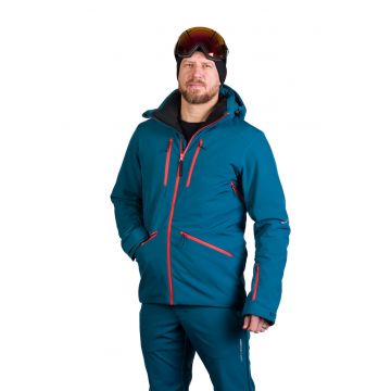 Geaca cu buzunare cu fermoar pentru schi - Albastru petrol