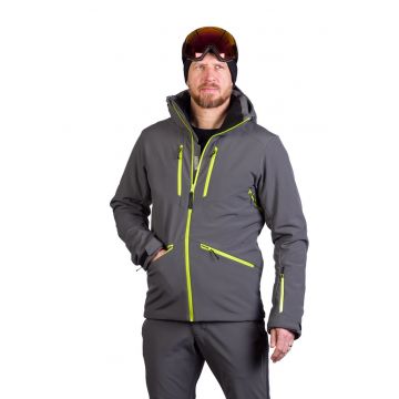 Geaca cu buzunare cu fermoar pentru schi - Gri inchis