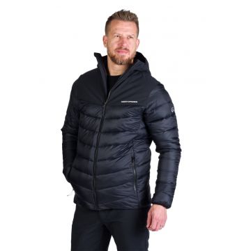 Geaca cu gluga pentru drumetii Federico - Negru