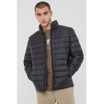 Geaca cu vatelina si fermoar - Negru