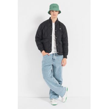 Geaca matlasata cu buzunare aplicate - Negru