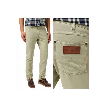 Pantaloni Barbati -  Greensboro - Regular Fit - Cu Fermoar - 5 Buzunare - Lungi - Bumbac - Verde - Verde