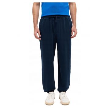 Pantaloni Barbati -  Logan - Regular Fit - Banda Elastica - 2 Buzunare - Lungi - Bumbac - M INTL - Albastru
