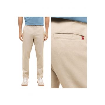 Pantaloni Barbati -  Style Daytona Chino - Slim Fit - Cu Fermoar - 5 Buzunare - Lungi - Bumbac - Bej - Bej