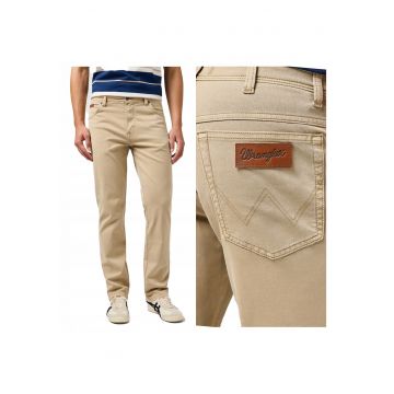Pantaloni Barbati -  Texas - Regular Fit - Cu Fermoar - 5 Buzunare - Lungi - Bumbac - W31-L32 US - Maro