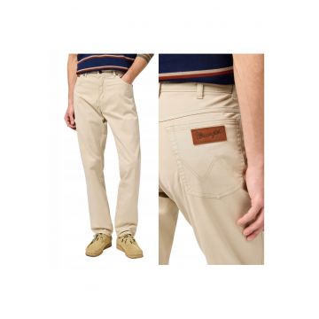 Pantaloni Barbati -  Texas Slim - Slim Fit - Cu Fermoar - 5 Buzunare - Lungi - Bumbac - Bej - Bej