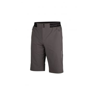 Pantaloni scurti cu talie elastica pentru barbati Roberto - Gri inchis