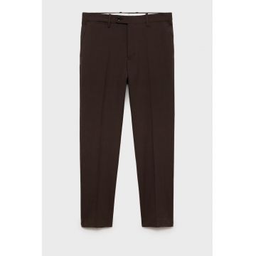 Pantaloni slim-fit din lana