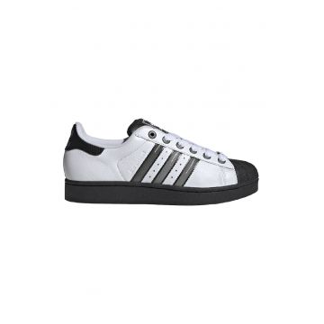 Pantofi sport din piele Superstar II - Alb/Negru