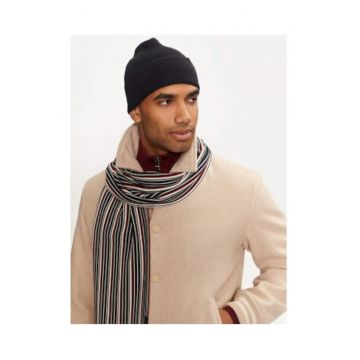 Set fular si caciula barbati -  multicolor - universal