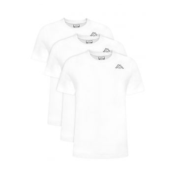 Set tricouri barbatesti  alb - bumbac