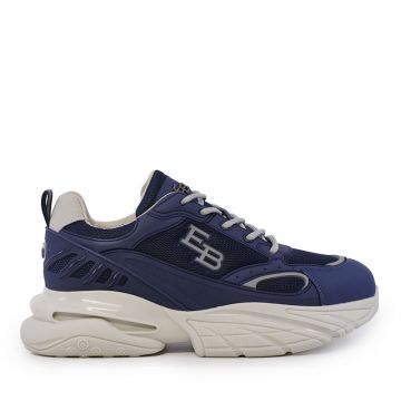 Sneakers bărbați Enzo Bertini bleumarin din piele și textil 3661BP191BL
