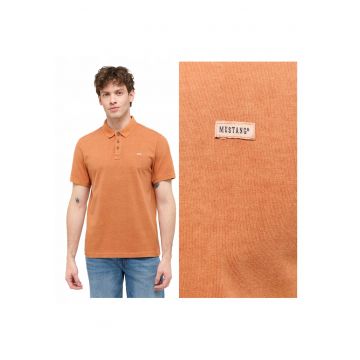 Tricou Polo Barbati -  Palco - Regular Fit - Maneci Scurti - Cu Nasturi - Design Clasic - Bumbac - S INTL - Portocaliu