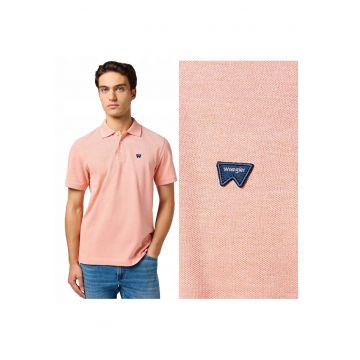 Tricou Polo Barbati -  Refined Polo Shirt - Regular Fit - Maneci Scurti - Cu Nasturi - Design Clasic - Bumbac - M INTL - Portocaliu