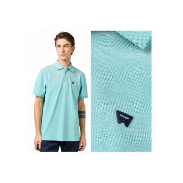 Tricou Polo Barbati -  Refined Polo Shirt - Regular Fit - Maneci Scurti - Cu Nasturi - Design Clasic - Bumbac - S INTL - Albastru