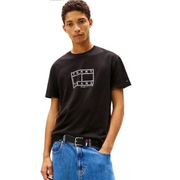 Tricou Tommy Hilfiger TJM REG CENTER FLAG SS TEE
