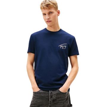 Tricou Tommy Hilfiger TJM REG SIGN BACKPRINT SS T EXT