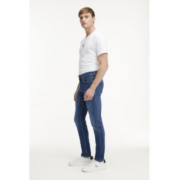 Blugi slim fit cu 5 buzunare - Albastru