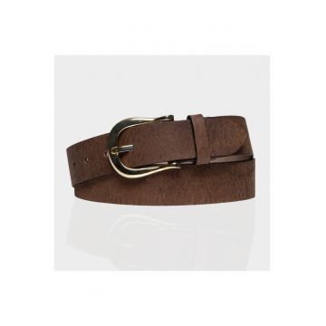 Curea barbati -  100% piele naturala - catarama metalica - 105 Cm - maro