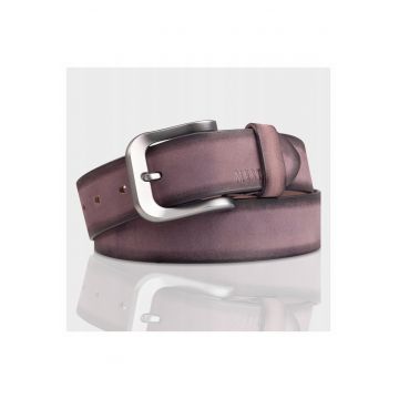 Curea barbati -  100% piele naturala - cu catarama metalica - maro - 90cm