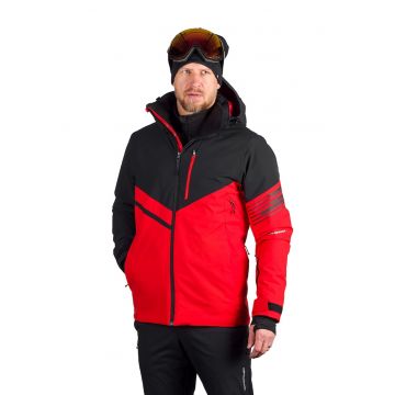 Geaca cu gluga pentru ski Balint - Rosu/Negru stins