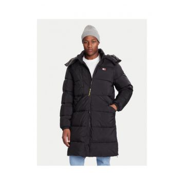 Geaca de iarna barbati -  negru - 100% nailon reciclat -