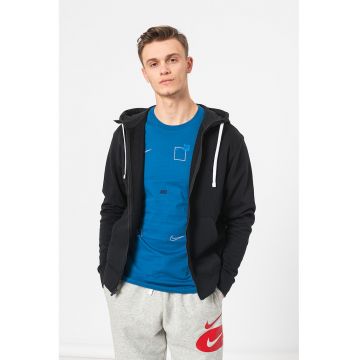 Hanorac cu fermoar si buzunare Park - Negru